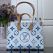 LOUIS VUITTON | OnTheGo MM Bag Lagoon Blue M11262 - 4