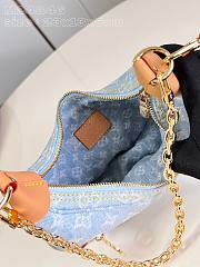 LOUIS VUITTON | Loop Bag Sky Blue Denim Monogram Material M24846 - 4