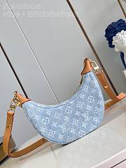 LOUIS VUITTON | Loop Bag Sky Blue Denim Monogram Material M24846 - 5