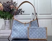 LOUIS VUITTON | CarryAll PM Bag Sky Blue Denim M11462 - 4