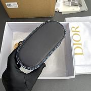 DIOR | 30 Montaigne Mini Vanity Case Blue Denim Dior Oblique Jacquard - 4