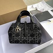 DIOR | Small Toujours Bag Black Cannage Tweed - 1