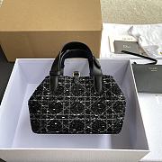 DIOR | Small Toujours Bag Black Cannage Tweed - 5