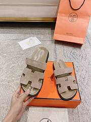 HERMES | Chypre Sandal Beige Calfskin - 6