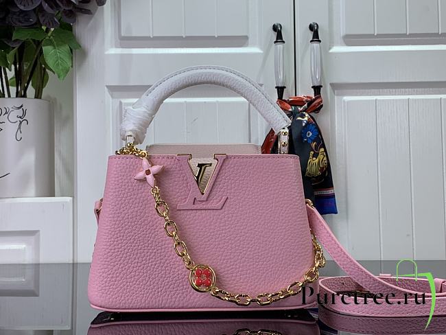 LOUIS VUITTON | Capucines Mini Bag Pink M23951 - 1