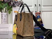 LOUIS VUITTON | OnTheGo PM Bag Monogram Reverse Canvas with Calfskin Patch M47199 - 4