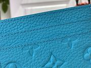 LOUIS VUITTON | Double Card Wallet In Blue - 3