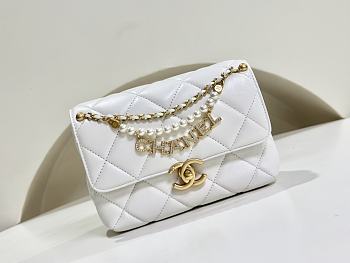 CHANEL | Classic Handbag In White 