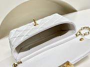 CHANEL | Classic Handbag In White  - 6