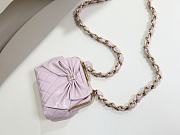 CHANEL | Clutch With Strap Shiny Crinkle Effect Lambskin, Shiny Lambskin & Gold Metallic In Pink - 6