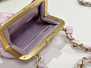 CHANEL | Clutch With Strap Shiny Crinkle Effect Lambskin, Shiny Lambskin & Gold Metallic In Pink - 3