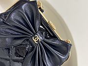 CHANEL | Clutch With Strap Shiny Crinkle Effect Lambskin, Shiny Lambskin & Gold Metallic In Black - 3