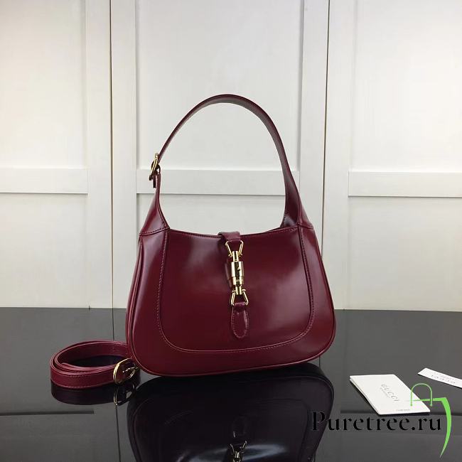 GUCCI | Jackie 1961 Small Shoulder Bag Rosso Ancora Leather - 1