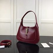 GUCCI | Jackie 1961 Small Shoulder Bag Rosso Ancora Leather - 3