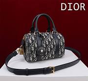 DIOR | Groove 20 Bag Blue Dior Oblique Jacquard - 4