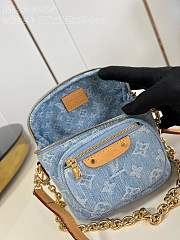 LOUIS VUITTON Mini Bumbag Bag Blue M83353 - 4