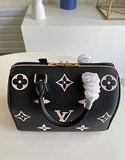 LOUIS VUITTON Speedy Bandoulière 25 Bag Black/beige M58947 - 6