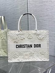 DIOR | Medium Dior Book Tote In White Color - 1