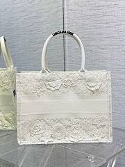 DIOR | Medium Dior Book Tote In White Color - 2