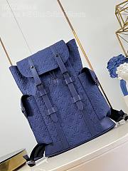 LOUIS VUITTON | Christopher MM Backpack Sapphire Blue M11688 - 1