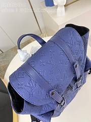 LOUIS VUITTON | Christopher MM Backpack Sapphire Blue M11688 - 4