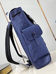 LOUIS VUITTON | Christopher MM Backpack Sapphire Blue M11688 - 3