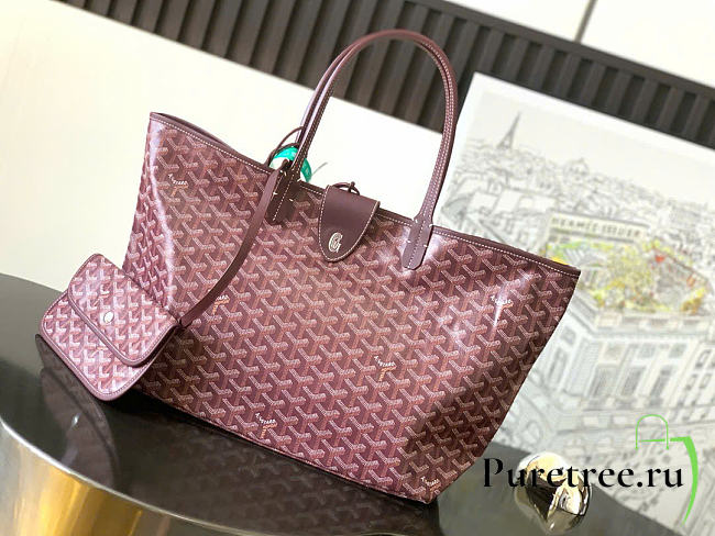 GOYARD | GOYARD | Burgundy Saint Louis PM Tote Bag - 1