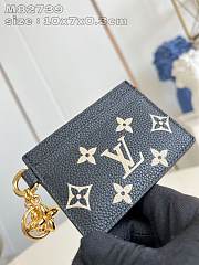 LOUIS VUITTON | Charms Card Holder Black - 6