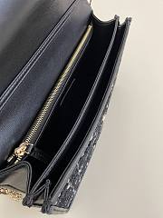 DIOR | My Dior Top Handle Bag Black Cannage Tweed - 4