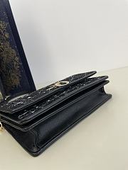 DIOR | My Dior Top Handle Bag Black Cannage Tweed - 3