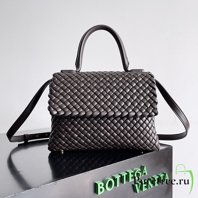 BOTTEGA VENETA | Patti Top Handle Bag Lambskin Fondant Color - 1