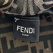 FENDI | First Small Grey Interlaced Leather Bag - 5