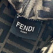 FENDI | First Small Dove Blue and White Interlaced Leather Bag - 6