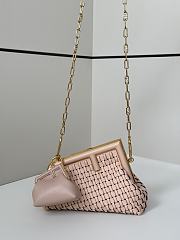 FENDI | First Small Camellia Interlaced Leather Bag - 1