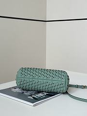 FENDI | First Small Green Interlaced Leather Bag - 4