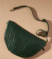 Clare V. | Grande Fanny Evergreen Woven Zig-Zag - 3