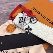 LOUIS VUITTON | Belt In White  - 5