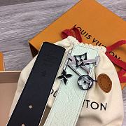 LOUIS VUITTON | Belt In White  - 4