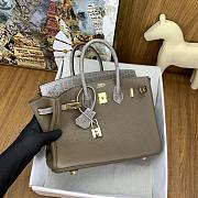 HERMES | Gray Togo Leather Gold Hardware size 25 x 20 x 13 cm - 5