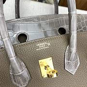 HERMES | Gray Togo Leather Gold Hardware size 25 x 20 x 13 cm - 2