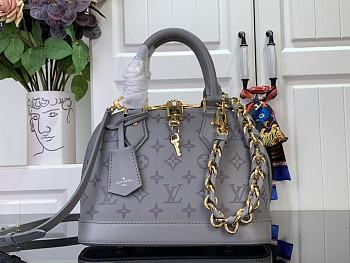 LOUIS VUITTON |  Alma BB Trianon Gray Calfskin M12561