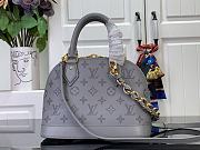 LOUIS VUITTON |  Alma BB Trianon Gray Calfskin M12561 - 3