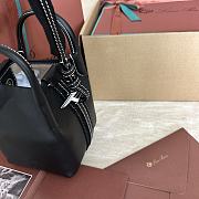 LORO PIANA | Large Bale Bag Smooth Calfskin Black (8000) - 5