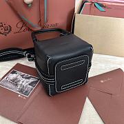 LORO PIANA | Large Bale Bag Smooth Calfskin Black (8000) - 4