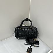 MIUMIU | Arcadie Matelassé Nappa Leather Bag Black - 6