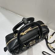 MIUMIU | Arcadie Matelassé Nappa Leather Bag Black - 5