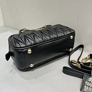 MIUMIU | Arcadie Matelassé Nappa Leather Bag Black - 3