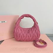 MIUMIU | Wander Matelassé Nappa Leather Hobo Bag Pink - 5