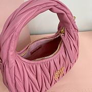 MIUMIU | Wander Matelassé Nappa Leather Hobo Bag Pink - 3