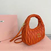 MIUMIU | Wander Matelassé Nappa Leather Hobo Bag Orange - 6